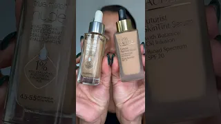 DUPE? #esteelauder vs #loreal Skin Tint #drugstoremakeup #highendmakeup #dupes #skintint #foundation