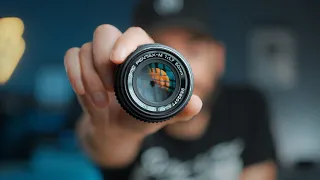 This $50 Vintage LENS Completes my FILM LOOK [fits on ALL CAMERAS!]