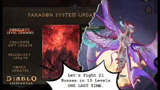 Reading SIMPLIFICATION Updates, I Fought 21 HQ Bosses in 15 Levels ONE LAST TIME | Diablo Immortal