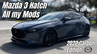 THE BEST HATCHBACK | Mazda 3 Hatchback 2022 Carbon Edition (All modification changes so far)