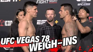 UFC Vegas 78 Official Weigh-Ins: Vicente Luque vs Rafael Dos Anjos