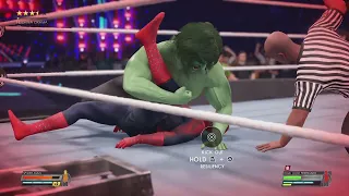 WWE 2K22 Spider-Man vs. The Hulk