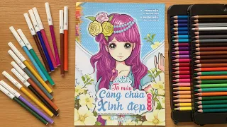 Tô Màu Công Chúa Có Cánh Thiên Thần - Coloring Princess Book (Rainbow Candy)