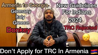 New Guidelines For Indians In Armenia | TRC Card Full Information | Donkey 🫏 #armenia #information