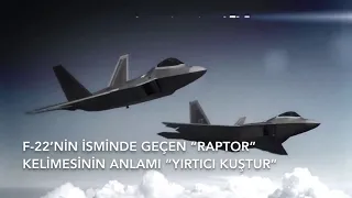 AMERİKA ÇİFTLEŞİK DEVLETLERİ'NİN EN KORKULAN SAVAŞ UÇAĞI; F-22 RAPTOR