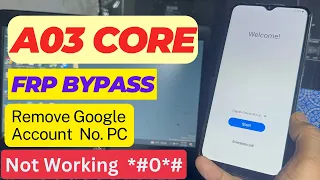 Samsung A03 Core FRP Bypass Android 11/12 (SM-A032F/DS) FRP /Google Account Unlock Without PC 2024
