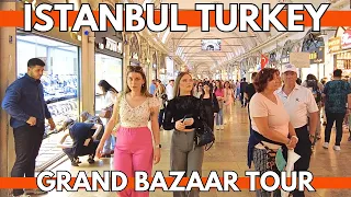 GRAND BAZAAR ISTANBUL TURKEY 2023 WALKING TOUR 27 MAY | 4K UHD 60FPS