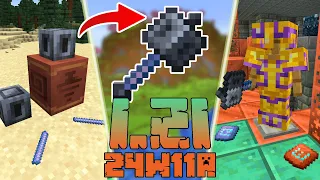 Minecraft 1.21: [Snapshot 24w11a] Co Nowego? NOWA BROŃ (BUZDYGAN)! RDZEŃ! PAŁKI BREEZA! NOWE WZORY!