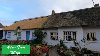 Nice Sunday Walk in Adare Town - Limerick in  4K