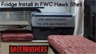 Fridge install in Four Wheel Camper Hawk Shell