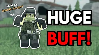 THE SCOUT GOT AN INSANE BUFF! | SAME AS THE GOLDEN SCOUT? - Tower Defense Simulator (UPDATE)