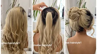 How to : easy hair tutorials 🥰wedding ,wedding guest💞آموزش شنيون عروس