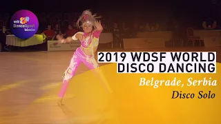 2019 WDSF World Disco Dance - Hanna Johansson | Disco Solo Final