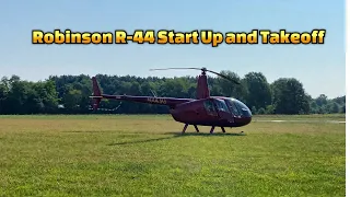 Robinson R-44 Start up and Takeoff