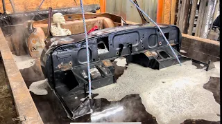 Chemical dipping a 1967 Jaguar E-type