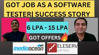 6LPA to 15LPA 🔥3 Offers! A Journey of A Software Tester🔥