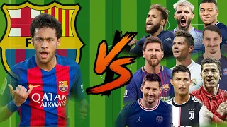 FCB Neymar vs Legends💪(Ronaldo-Messi-Maradona-Benzema-Mbappe vs.)