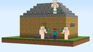 ЭТИ ТРИ БОМЖА ХОТЯТ ОГРАБИТЬ МОЙ ДОМ В МАЙНКРАФТ 100% ТРОЛЛИНГ ЛОВУШКА MINECRAFT БАНДИТ ВОРИШКА