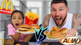 McDonalds vs A&W Challenge | FamousTubeFamily