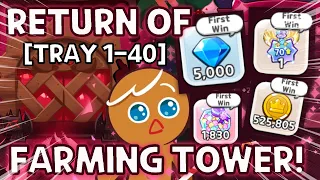 INSANE Easy Farming is Here! Endless Strawberry Cake Tower! (Tray 1-40)