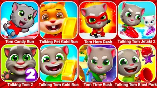 Talking Tom Candy Run, Talking Pet Gold Run, Talking Tom Jetski, Tom Time Rush, Tom Gold Run...