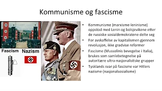 Kommunisme og fascisme sammenlignet