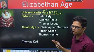 Elizabethan Age I Mp Grade 1 English Literature I Unit - 16 I