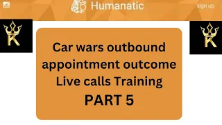 Car wars outbound appointment outcome live calls Training (URDU Part 5)