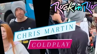 📸Chris Martin,vocalista do ColdPlay vai á samba em quisque no R.J.  #rockinrio2022 #chrismartin