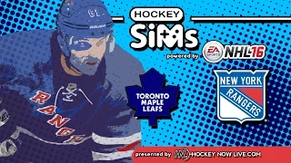 Maple Leafs vs Rangers (Hockey Sims on NHL 16)