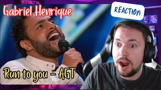 First Time Hearing | Golden Buzzer: Gabriel Henrique's impressive high notes  | AGT 2023 | REACTION