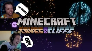 Streamers react to new Minecraft Cave&Cliffs Update and Mob!