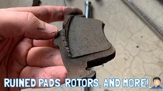 What a Failed Brake Job Looks Like