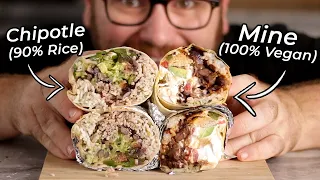 Making The Chipotle Burrito At Home | But VEGAN