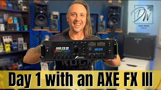 Unboxing An AXE FX III MK2 - Quick Start - First Impressions
