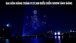 Hàng trăm Flycam biểu diễn show ánh sáng đêm Sai Gòn
