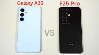 Samsung Galaxy A35 5g vs Oppo F25 Pro 5g Speed Test and Camera Comparison