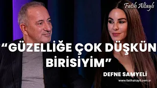 "Güzelliğe çok düşkün birisiyim" / Defne Samyeli, Fatih Altaylı'nın sorularını yanıtladı