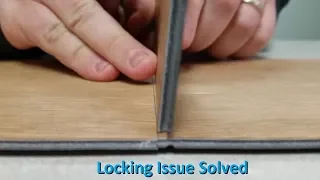 SOLVED!  IVC Waterproof Plank Click Flooring - End Lock Difficulty