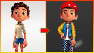 Luca Alberto Glow Up Rich Kid Full  - Luca Pixar Disney Transformation @CartoonArt68