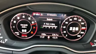 AUDI Q5 II 2018 2.0TFSI 252KM QUATTRO 0-100 0-200 0-240 Acceleration V-Max