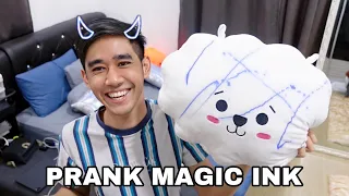 PRANK MAGIC INK 😂 MENYESAL BUAT PRANK NI 😢 AKIDDOS NANGIS 😢