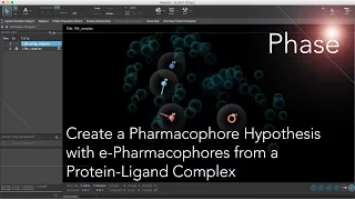 Create a Pharmacophore Hypothesis - With e-Pharmacophores from a Protein-Ligand Complex