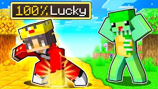 Mongo Got 100% LUCKY In Minecraft!