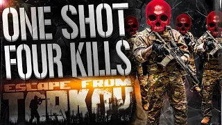 ONE SHOT FOUR KILLS  - EFT WTF MOMENTS  #343 - Escape From Tarkov Highlights