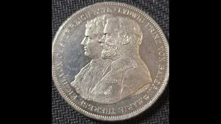 2 Talers 1854 F Fryderyk August II