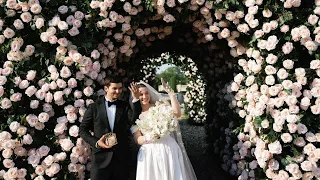 Свадьба в розовом саду на Villa Michetti