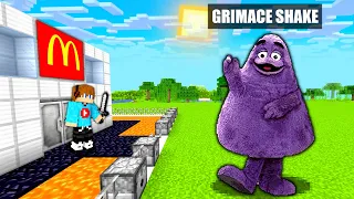 GRIMACE SHAKE vs BEZPIECZNA BAZA McDonalds w Minecraft!