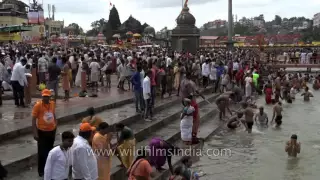 Indians throng sacred Godavari River for 'Shahi Snan' - Kumbh Mela, India