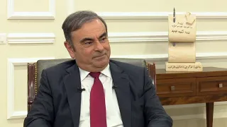 Carlos Ghosn speaks to FRANCE 24 in Beirut